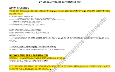 Luis Acevedo compró residencia de $821 mil con préstamo de la Caja de Ahorros