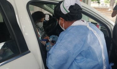 Vacunación con dosis de AstraZeneca se extiende a la región de Azuero; se aplicaron 560 dosis en el primer día
