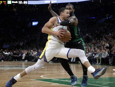 Warriors encadenan décimo triunfo, superan a Celtics