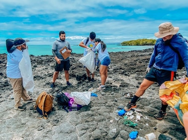 Recolectan 1,627 kilos de desechos en las islas ecuatorianas de Galápagos