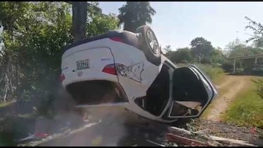 Accidente en Antón deja cuatro heridos