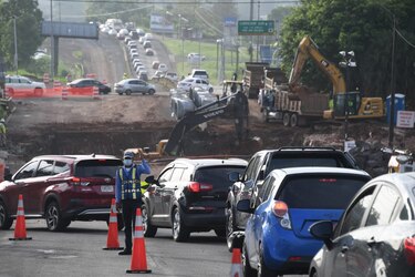 MOP: en un 70% avanzan los trabajos de reparación de la vía colapsada en Arraiján
