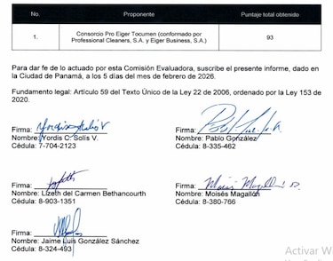 Un consorcio queda en carrera por contrato millonario de limpieza en Aeropuerto de Tocumen