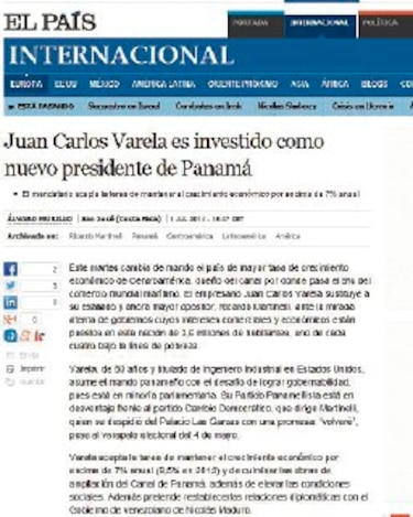 Cómo se vio en el extranjero la juramentación
