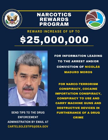 Fuerza Armada rechaza recompensas de Estados Unidos por captura de Maduro y el ministro de Defensa de Venezuela