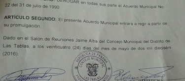 Alcalde de Las Tablas no firma decreto que deroga área protegida de cerro Canajagua