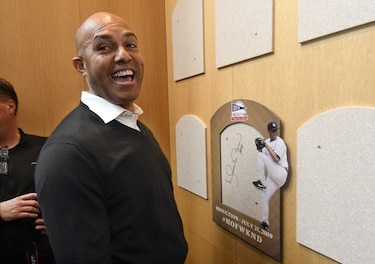 El panameño Mariano Rivera visita el salón de los inmortales