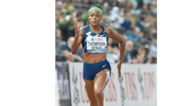 Elaine Thompson-Herah gana oro en la Liga de Diamante