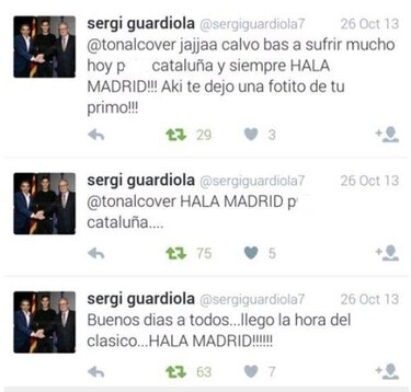 Mensaje ofensivo le costó a Sergi Guardiola pertenecer a las filas del Barcelona