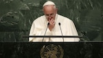 El Papa critica en ONU 'asfixia' de sistema financiero mundial y denuncia narcotráfico