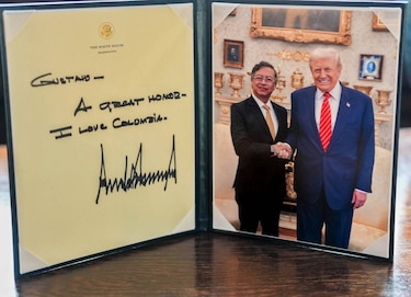 Petro sale de la reunión con Trump con una ‘impresión positiva’ y lo invita a Colombia