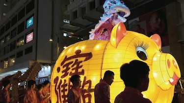 China celebra la llegada del Año del Cerdo