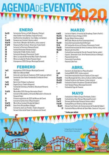 Agenda de eventos 2020
