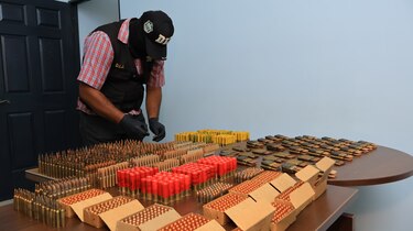 Arsenal: decomisan granadas y 5 mil municiones para armas de grueso calibre en Vacamonte