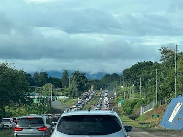 Reportan tráfico pesado en La Pesa, en La Chorrera; al menos 60 mil vehículos han viajado hacia el interior del país