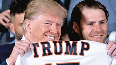 Astros y Trump en la Casa Blanca