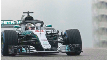 Hamilton, el más rápido bajo la lluvia en ensayos para el premio de Texas