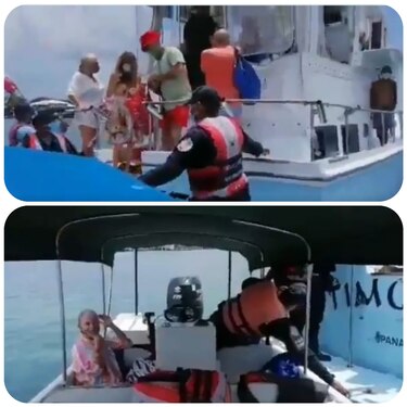 Retienen a 31 personas dentro de un velero en Isla Colón