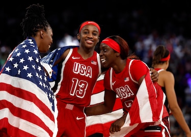 Estados Unidos logra su octava medalla de oro seguida en baloncesto femenino y gana el medallero de París 2024