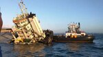 Videos: Se hunde buque de carga de 4 mil 250 toneladas en Colón