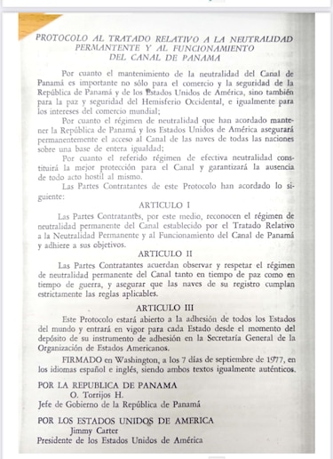 Donald Trump, el Canal de Panamá y lo pactado en el Tratado de Neutralidad