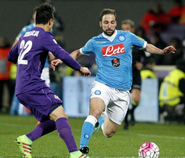 Napoli empata 1-1 ante Fiorentina con gol de Higuaín
