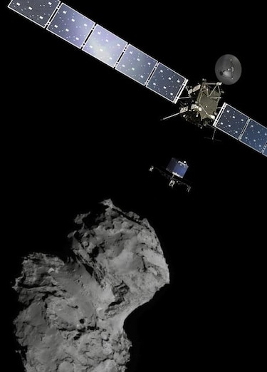 Sonda espacial europea lanza módulo de aterrizaje hacia superficie de cometa