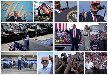 Trump viaja a estados claves y Biden acude a Pensilvania a dos días de los comicios