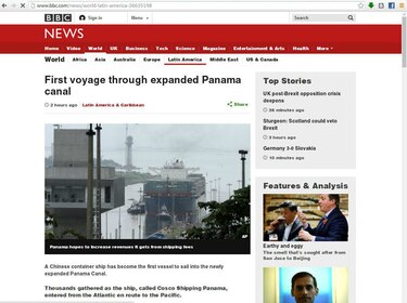 Así reflejan medios de comunicación del mundo primer tránsito oficial por la ampliación del Canal de Panamá