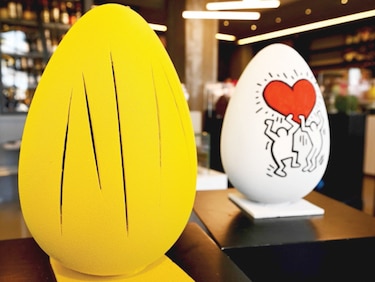 Arte en huevos de Pascua