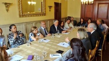 Gremios periodísticos se reunieron con el ministro Álvaro Alemán