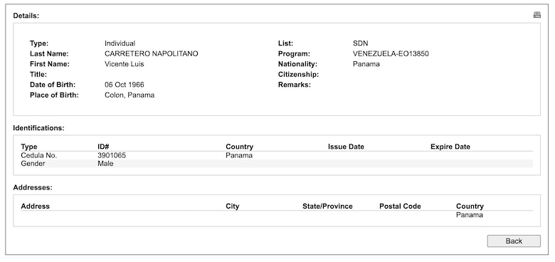 Vicente y Roberto Carretero Napolitano fueron sancionados por Estados Unidos, por sus vínculos con el régimen venezolano