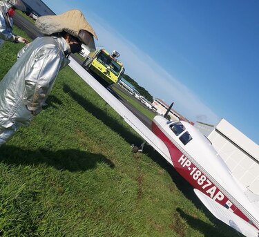 Se registra incidente con aeronave en el aeropuerto de Albrook, no se reportan heridos