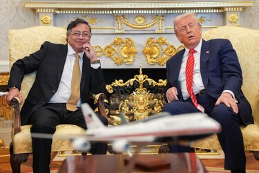 Trump dice que él y Petro se llevaron ‘muy bien’ y que ambos hablaron sobre ‘sanciones’