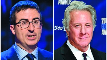Dustin Hoffman, cuestionado y enojado