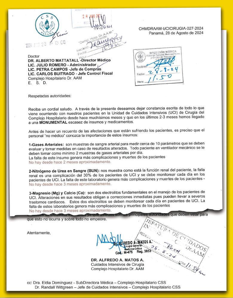 La UCI del Complejo Hospitalario de la CSS está en cuidados intensivos