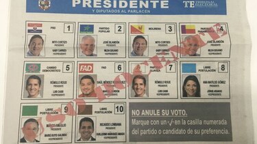 Finalizan la impresión de 3 millones de boletas de votación para cargo de presidente