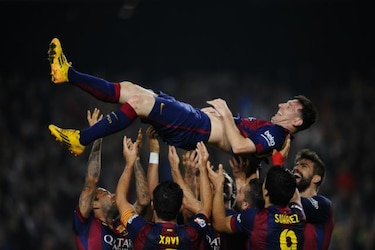 Messi supera a Zarra como máximo goleador histórico en la liga española