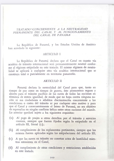 Donald Trump, el Canal de Panamá y lo pactado en el Tratado de Neutralidad