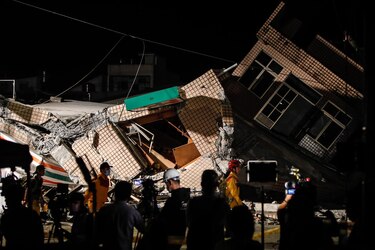 Un terremoto de magnitud 6.8 sacude el sureste de Taiwán