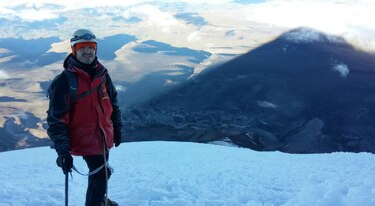 Panameño escala el Chimborazo