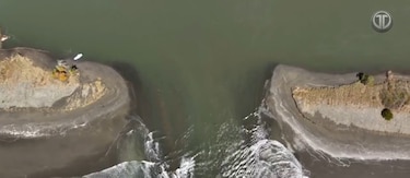 La fuerza del mar dividió Isla Cañas, así luce ahora