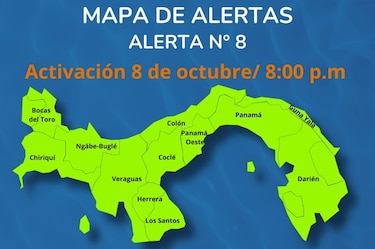 Sinaproc declara nueva alerta en todo el país por aumento significativo de lluvias a consecuencia del huracán Milton