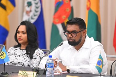 Presidente de Guyana muestra su preocupación por el Caribe ante aranceles de Estados Unidos a China