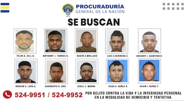 Estos son los 24 hombres más buscados por las autoridades