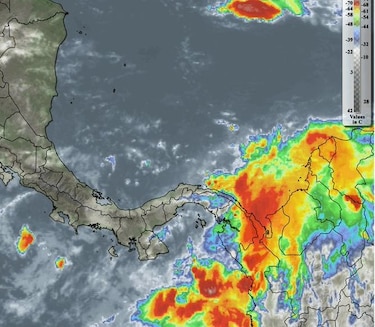 Aviso por lluvias con tormenta eléctrica y posibles ráfagas de viento