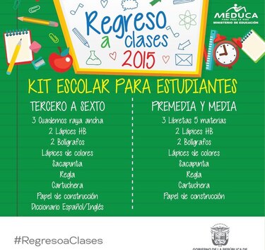 Ministerio de Educación aplaza millonaria licitación para adquirir kit de útiles escolares