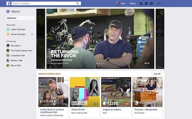 Facebook lanza la nueva sección de vídeos Watch