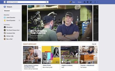 Facebook lanza la nueva sección de vídeos Watch