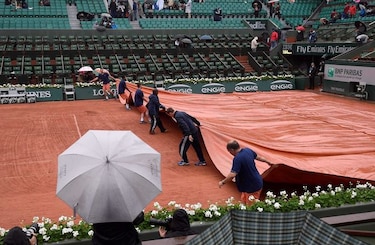Partidos de la décima jornada del Roland Garros son aplazados